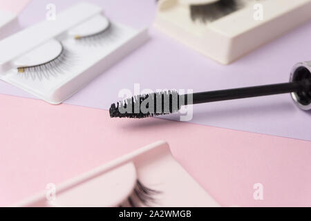 mascara with eye shadow Stock Photo