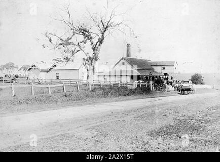 Negative - Grasmere, Victoria, circa 1900, The Grassmere Butter Factory Stock Photo