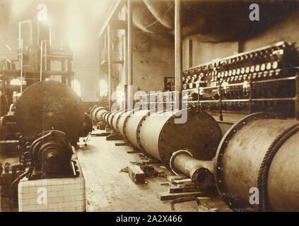 Photograph - Melbourne Electric Supply Co, Venturi Pipe, Richmond, Victoria, 10 Oct 1912, Part of a large photographic collection of glass plate and film negatives, photographic prints and photo albums, relating to the development of the electric power supply industry in Victoria, operated by the State Electricity Commission of Victoria (SECV) from 1919 to 1993 and various predecessor private and municipal power supply enterprises dating back to the late 1880s Stock Photo