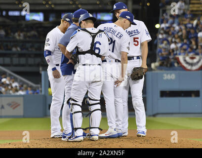 Los Angeles, California, USA. 3rd May, 2022. Los Angeles Dodgers players Clayton  Kershaw (21), Walker Buehler (21), Justin Turner (10), Cody Bellinger (35),  Mookie Betts (50), Trea Turner (6) and Freddie Freeman (