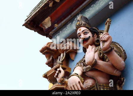 Hindu God Statue with carvings on it