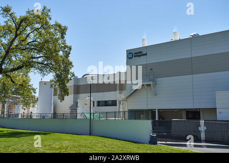 American integrated circuits manufacturer Maxim Integrated's Beaverton facility in Oregon, seen on Apr 30, 2019. Stock Photo