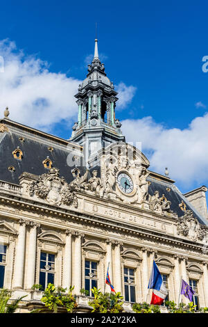 City town hall (Hotel de Ville) - Tours, Indre-et-Loire, France. Stock Photo