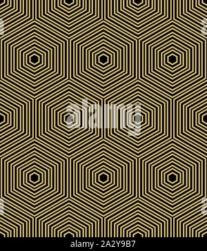 Seamless Abstract Vector Pattern With Hexagons Stock Vector