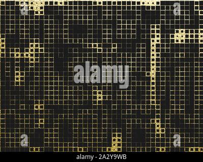 Golden glossy texture. Abstract gold background. Vector illustration. Monochrome texture. Metal, Geometric pattern Stock Vector