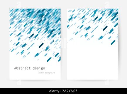 Straight lines abstract vector background. Blue watercolor banner template. Vector illustration with empty space for your text. Stock Vector