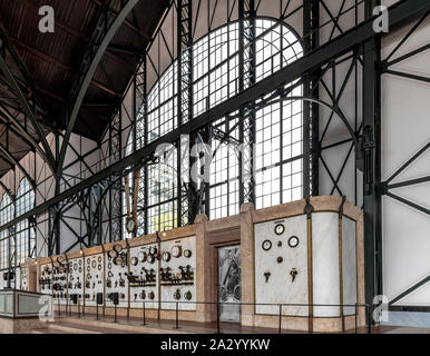 Massive Art Nouveau / Deco Engine room and colliery at LWL Industrial Museum Zollern, Dortmund, Germany Stock Photo