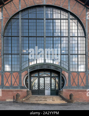 Massive Art Nouveau / Deco Engine room and colliery at LWL Industrial Museum Zollern, Dortmund, Germany Stock Photo