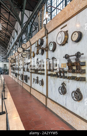 Massive Art Nouveau / Deco Engine room and colliery at LWL Industrial Museum Zollern, Dortmund, Germany Stock Photo