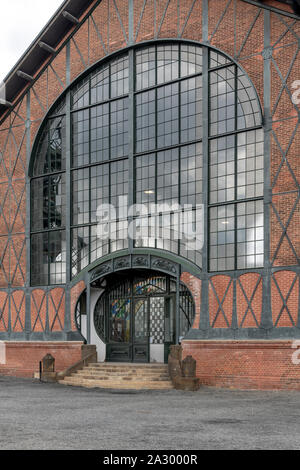 Massive Art Nouveau / Deco Engine room and colliery at LWL Industrial Museum Zollern, Dortmund, Germany Stock Photo