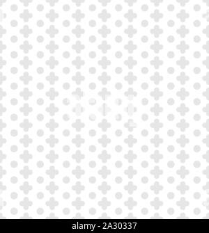 Vector white seamless pattern with pluses Stock Vector