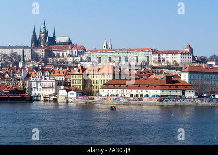 View of Prague Cathedral Stock Photo