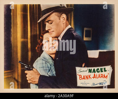 BANK ALARM 1937 Grand National Pictures film with Eleanor Hunt and Conrad Nagel Stock Photo