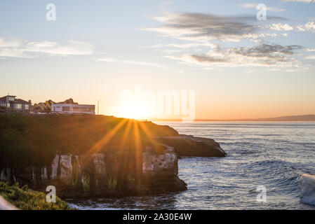 Sunrise in Santa Cruz California USA Stock Photo Alamy