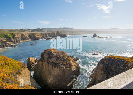 Pigeon Point Lighthouse. San Mateo County, California. Stock Photo