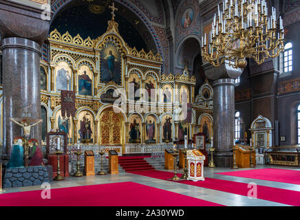 Interior view of the Uspenski Cathedral in Helsinki, Finland. Stock Photo