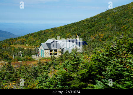 Madison Spring Hut, a shelter for hikers, located near Mount Madison ...