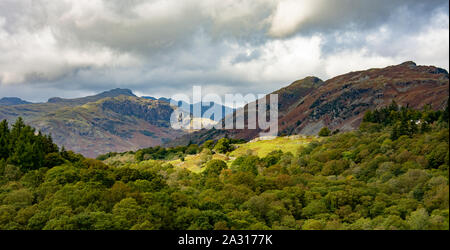 Looing out across Lake Windermere, Cumbria Stock Photo