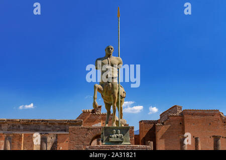 Statue of a centaur by Igor Mitoraj, Forum, Pompeii Stock Photo