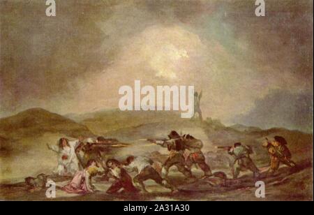 Episode in the Spanish War of Independence, Francisco de Goya. Stock Photo