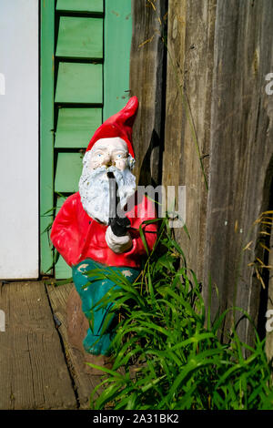 garden gnome Stock Photo