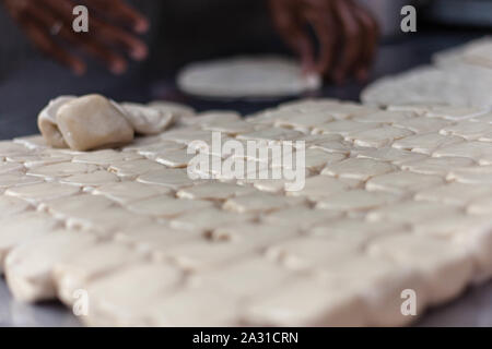 Dough for Halwa Puri Stock Photo