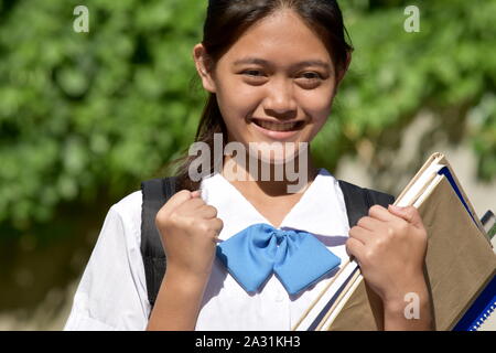 An A Proud Female Student Stock Photo