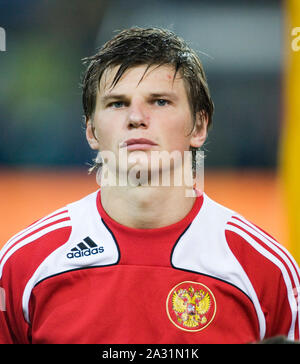 Signal-Iduna Arena Dortmund, Germany 11.10.2008, football: international qualifer for WC 2010 , Germany (GER, white) vs Russia (RUS, red),  Andrey ARSHAVIN (RUS) Stock Photo