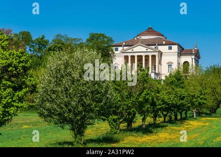 Neoclassical Villa Capra, called La Rotonda, designed by Andrea Palladio Stock Photo