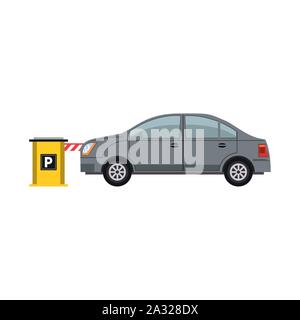 Parking zone design Stock Vector