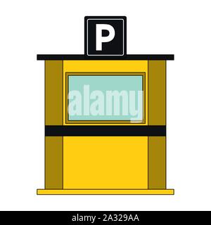 parking toll booth icon Stock Vector