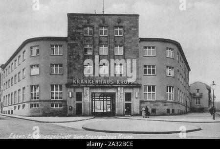 Essen, Krupp Krankenhaus, Lazarettstraße. Stock Photo