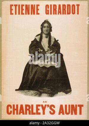 Etienne Girardot as Charley's Aunt Stock Photo