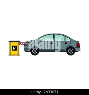 Parking zone design Stock Vector
