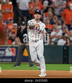 Houston Astros third baseman Alex Bregman (2) throws to first in the eighth  inning against the Seattle Mariners, Wednesday, May 4, 2022, in Houston, T  Stock Photo - Alamy