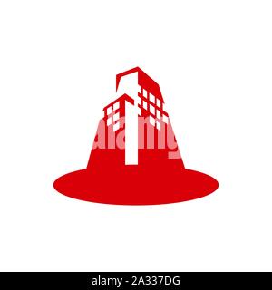 Modern creative idea of building logo design vector illustration Stock Vector