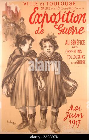 Exposition de guerre au bénéfice des orphelins toulousains de la guerre (Auguste Auglay). Stock Photo