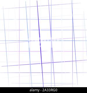 Colorful grid, mesh in square format. Random, scattered intersecting lines, stripes. Geometric background, pattern. Abstract illustration Stock Vector