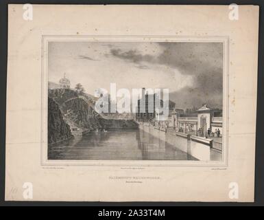 Fairmount waterworks. From the forebay - from nature & on stone G. Lehman ; Lehman & Duval Lithy. Stock Photo