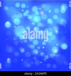 Blue abstract blurred background. Vector illustration Stock Vector