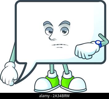 wait word in speech bubble. Cartoon style Stock Vector Image & Art - Alamy