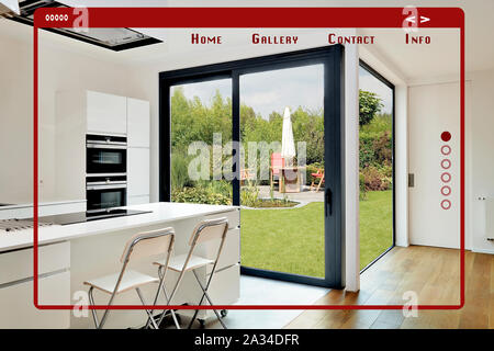 Modern Site Web Interface For Gallery Open Modern Kitchen From