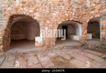 Cave, Hiding place of the bandit 'El Tempranillo', Corcoya, Seville-province, Region of Andalusia, Spain, Europe. Stock Photo