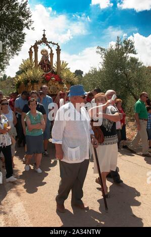 Pilgrimage Virgen de la Fuensanta, Corcoya, Seville-province, Region of Andalusia, Spain, Europe. Stock Photo