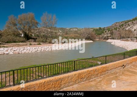 Genil river, Jauja, Cordoba-province, Region of Andalusia, Spain, Europe. Stock Photo