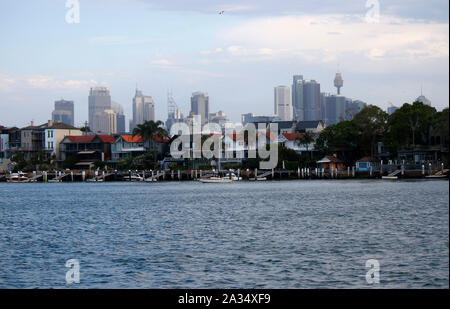 Skyline mit Sydney Tower, Sydney, Australia . Stock Photo