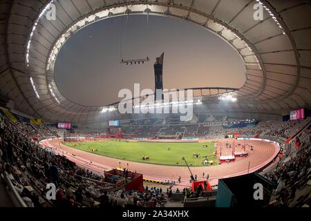 Doha, Qatar. 03rd Oct, 2019. Feature the Khalifa International Stadium, Stadium, on 03.10.2019 World Athletics Championships 2019 in Doha/Qatar, from 27.09. - 10.10.2019. | Usage worldwide Credit: dpa/Alamy Live News Stock Photo