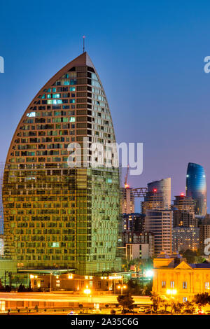 Unfinished Trump International Hotel and Tower, Baku, Azerbaijan Stock Photo