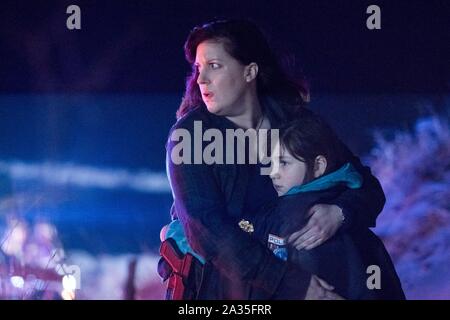 ALLISON TOLMAN and ALEXA SWINTON in EMERGENCE (2019), directed by TARA