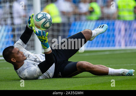 Madrid, Spain. 05th Oct 2019. Alphonse Areola of Real Madrid Credit: PRESSINPHOTO/Alamy Live News Stock Photo